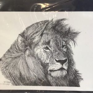 Jack I. Rosenfeld Lion Print